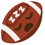 Football + schlafendes Gesicht