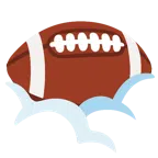 Football + Gesicht in Wolken