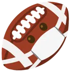 Football + Gesicht mit Atemschutzmaske