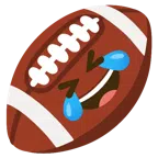 Football + sich vor Lachen auf dem Boden wälzen
