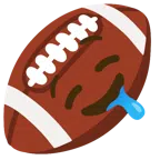 Football + sabberndes Gesicht
