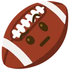 Football + Gesicht mit hochgezogenen Augenbrauen