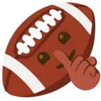 Football + ermahnendes Gesicht