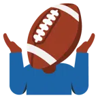 Football + schulterzuckende Person