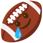 Football + lachendes Gesicht mit Träne