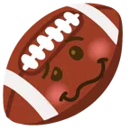 Football + schwindeliges Gesicht