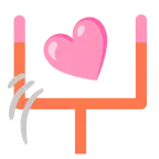 Football + pinkes Herz