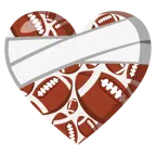 Football + Herz mit Verband