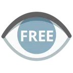 occhio + pulsante FREE