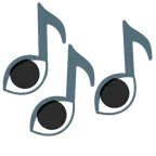 occhio + note musicali
