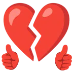 pollice in su + cuore infranto