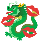impronta della bocca + drago