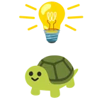 Glühbirne + Schildkröte