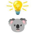 Glühbirne + Koala