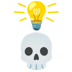 Glühbirne + Totenkopf