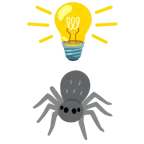 Glühbirne + Spinne