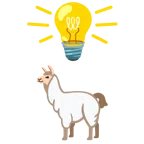 Glühbirne + Lama