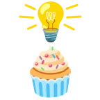 Glühbirne + Cupcake