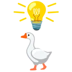 Glühbirne + Gans