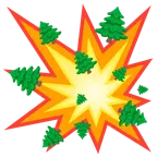 collisione + albero sempreverde