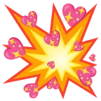 collisione + cuore che luccica