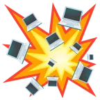 collisione + computer portatile