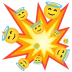 collisione + faccina con sorriso e aureola