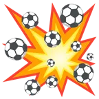 collisione + pallone da calcio