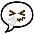 speech balloon + sneezing face