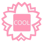 fiore bianco + pulsante COOL