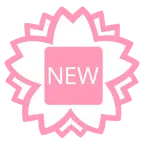 fiore bianco + pulsante NEW