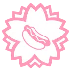 fiore bianco + hot dog