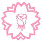 fiore bianco + rosa