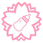 fiore bianco + biberon