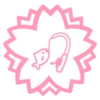 fiore bianco + canna da pesca