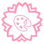 fiore bianco + tavolozza