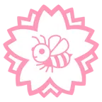 fiore bianco + ape