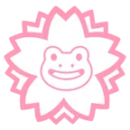 fiore bianco + rana