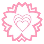 fiore bianco + cuore che cresce