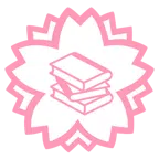 fiore bianco + libri