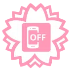 fiore bianco + cellulare spento