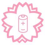 fiore bianco + batteria