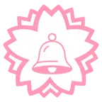 fiore bianco + campana