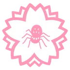 fiore bianco + ragno