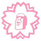 fiore bianco + Moai