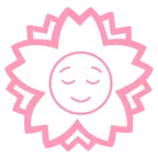 fiore bianco + faccina sollevata