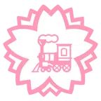 fiore bianco + locomotiva
