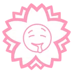 fiore bianco + faccina che sbava
