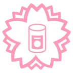 fiore bianco + cibo in scatola