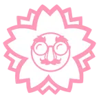 fiore bianco + faccina travestita